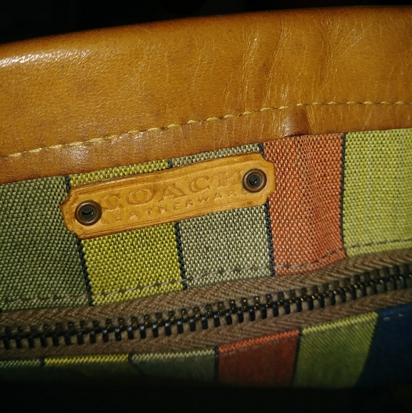 VINTAGE COACH 1960's BONNIE CASHIN HARNESS LEATHER COACH CASHIN CARRY LUNCH TOTE - Picture 5 of 17